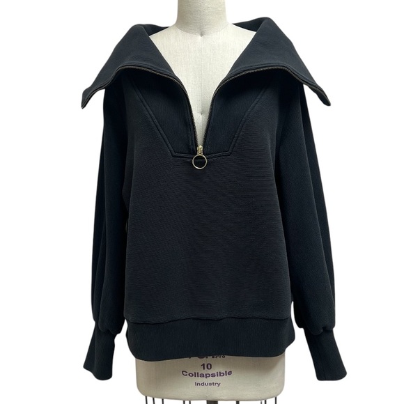Varley Catherine Half-Zip Ribbed
Convertible Oversized Sweater Size L - Picture 2 of 13